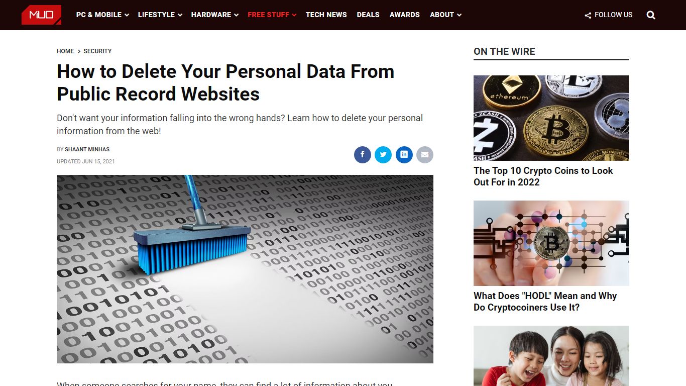 How to Delete Your Personal Data From Public Record Websites - MUO